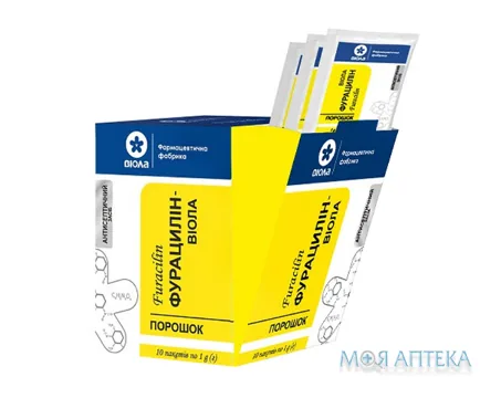 Фурацилін-Віола порошок по 1г пакет №10