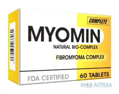 Міомін таблетки по 250 мг №60 (10х6)