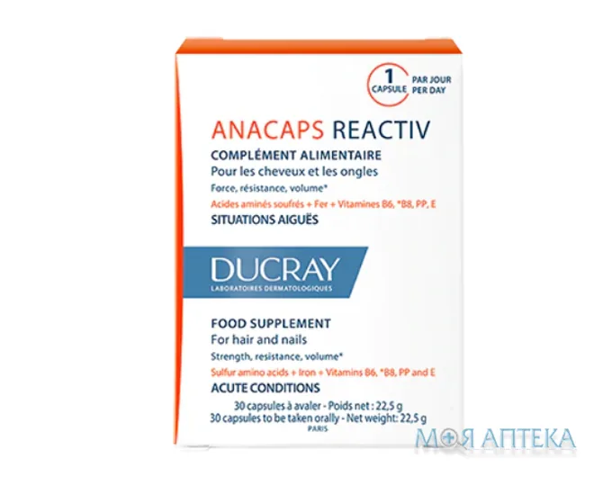 Ducray Anacaps Reactiv (Дюкре Анакапс Реактив) капсули №30
