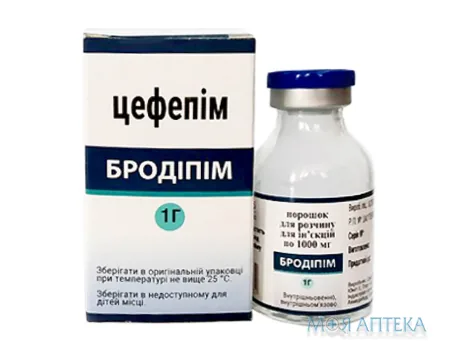 Бродіпім порошок для р-ну д/ін. по 1000 мг у флак. №1