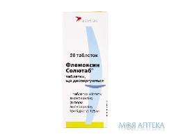 ФЛЕМОКСИН СОЛЮТАБ табл. дисперг. 125 мг блистер №20
