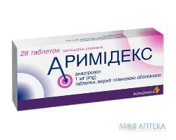 аримидекс таб. п/пл. об. 1 мг №28