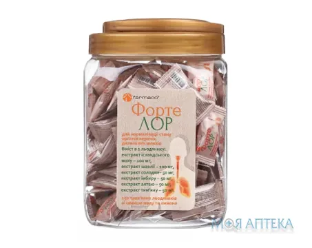 Форте Лор льодяники зі смаком меду та лимону №150