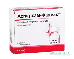 Аспаркам-Фармак розчин д/ін. по 20 мл в амп. №10