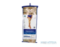 Бандаж на колінний суглоб з ребрами жорсткості 6112, посилена фіксація, розмір XL/XXL, люкс