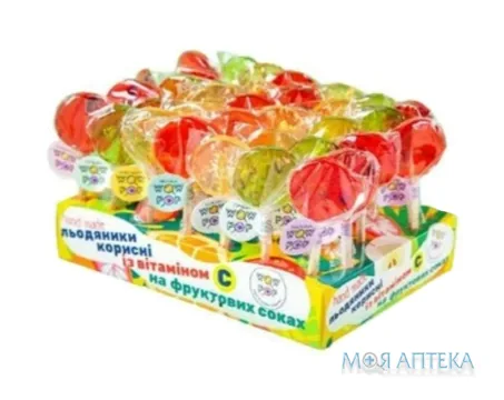 Льодяники Wow Pop з вітаміном С 17 г №1