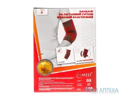 Бандаж на ліктьовий суглоб еластичний R9102, в`язаний, розмір S
