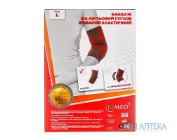 Бандаж на ліктьовий суглоб еластичний R9102, в`язаний, розмір L