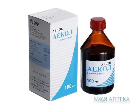 Аекол розчин олій. по 100 мл у флак.