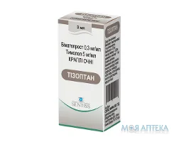 Тізоптан крап. очн. фл.-крапельницею 3 мл №3