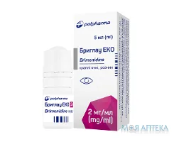 Бриглау еко краплі очні р-н, 2 мг/мл по 5 мл у флак.-крап.