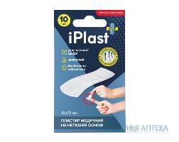 Пластырь бактерицидный iPlast (АйПласт) 1,9 см х 7,2 см, на неткан. основе №10