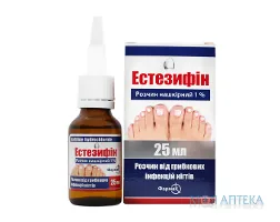Естезифін розчин н/ш 1 % по 25 мл у флак.