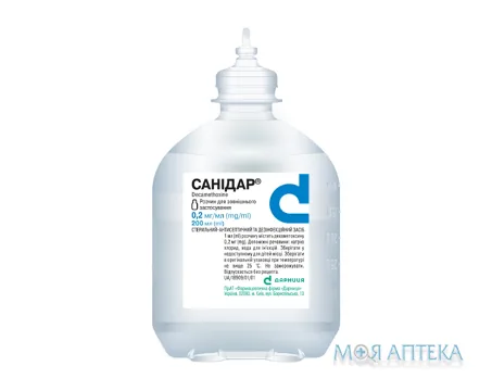 Санідар р-н д/зовн. заст. 0.2 мг/мл по 200 мл у флак.