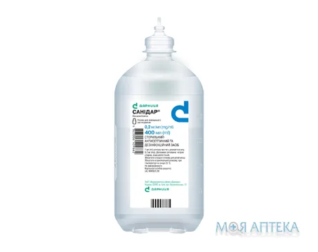 Санідар р-н д/зовн. заст. 0.2 мг/мл по 400 мл у флак.