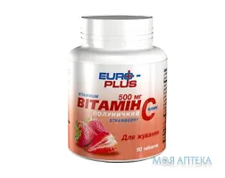 Вітамін С 500 Плюс табл. жув. 500мг с полун. смаком фл. №50