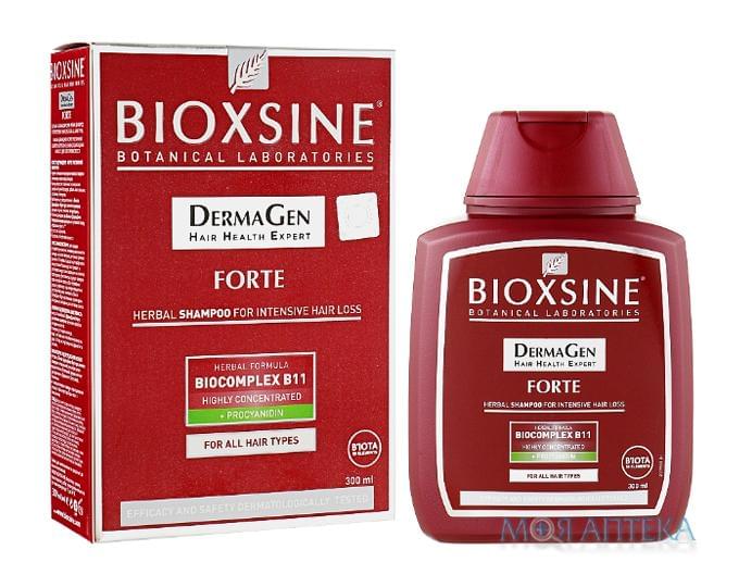 Bioxsine (Биоксин) ДермаДжен Форте растительный против выпадения волос для всех типов волос 300 мл