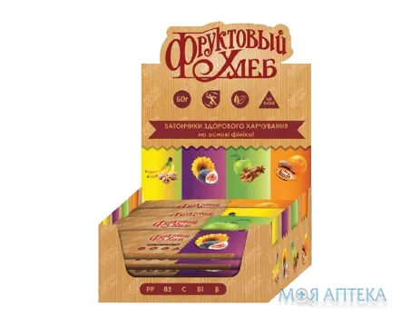 Фруктовий хліб №12 (блок) в асортименті