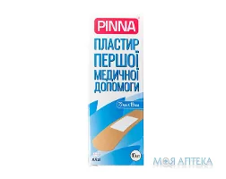 Пластир першої медичної допомоги Пінна (Pinna) 19 мм х 72 мм, на тканинній основі №10