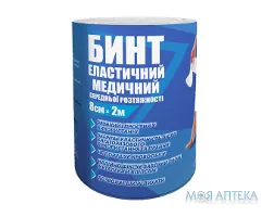 Бинт еластичний середньої розтяжності Teta 2м х 8см