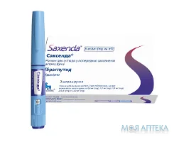 Саксенда р-н д/ін. 6 мг/мл картридж, вклад. в шприц-ручку 3 мл №3