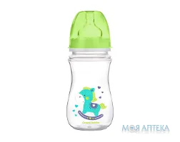 Пляшечка Canpol Babies (Канпол Бебіс) 35/206 EasyStart Кольорові звірята з широким отвором, 240 мл
