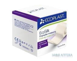 Пластырь Экопласт ЭкоСилк (Ecoplast EcoSilk) на текстильной основе 5 см x 5 м, бумажн. уп.