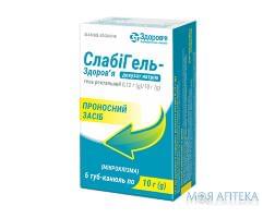 Слабігель-Здоров`я гель ректал. 12 мг/г туба-канюля 10 г №6