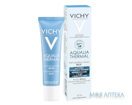Vichy Aqualia Thermal (Віші Аквалія Термаль) Насичений крем для сухої та дуже сухої шкіри 30 мл №1
