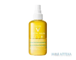 Vichy Capital Soleil (Віші Капіталь Солей) Сонцезахисний водний двофазний спрей для обличчя та тіла з гіалуроновою кислотою SPF50 200 мл