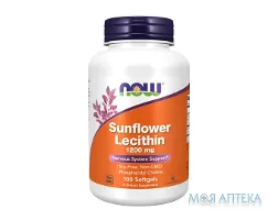 NOW (Нау) Соняшниковий Лецитин капсули по 1200 мг №100