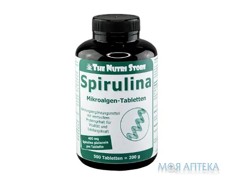 Nutri Store Спіруліна з мікроводоростей таблетки по 400 мг №500