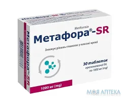 Метафора-SR табл. пролонг. дейст. 1000 мг №30