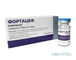 Фортацеф порошок для р-ну д/ін. по 1000 мг №10 у флак.