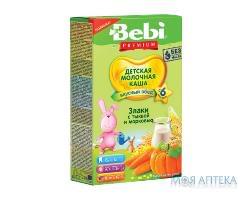 Каша Молочна Bebi Premium (Бебі Преміум) Злаки з гарбузом та морквою з 6 місяців, 200г