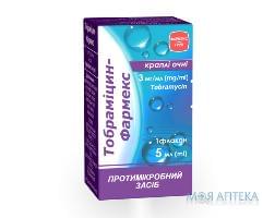 Тобраміцин-Фармекс краплі оч., р-н 3 мг/мл по 5 мл у флак.-крап.