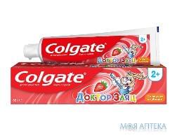 Детская гелевая зубная паста Колгейт (Colgate) Доктор Заяц со вкусом клубники, 50 мл