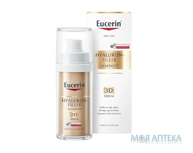 Eucerin Гіалурон-Філер Еластісіті Потрійна 3D-сироватка для обличчя 30 мл