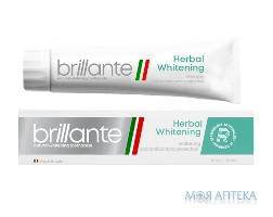 Зубная паста Brillante Herbal Whitening отбеливающая анибактериальна, 75 мл