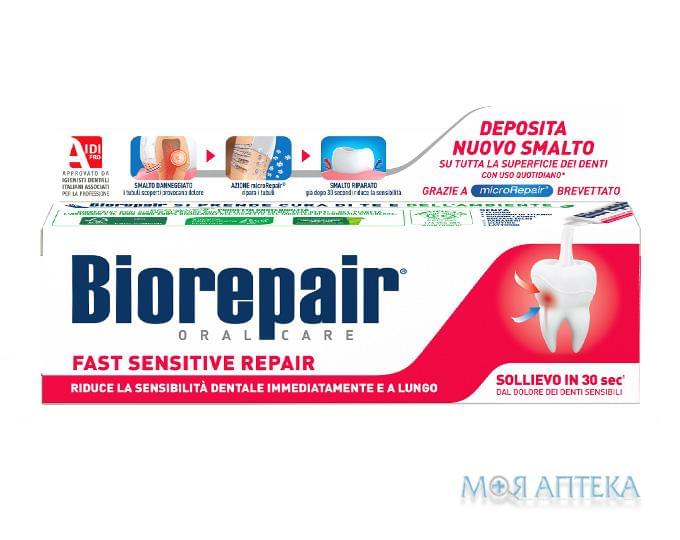 Зубная паста Biorepair (Биорепейр) Быстрое избавление от чувствительности, 75 мл