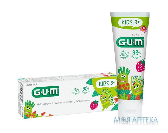 Зубна паста-гель Гам Кідс (Gum Kids) зі смаком полуниці, 50 мл