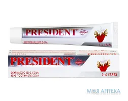 President Clinical Kids (Президент Клінікал Кідс) Дитяча Зубна Паста Кола, від 3 до 6 років, 50 мл