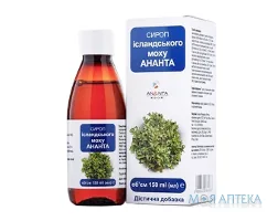 Сироп Ісландського моху Ананта сироп по 150 мл у флак.