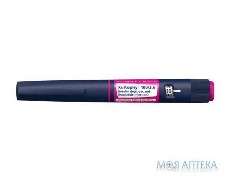 Ксалтофай р-н д/ін. 100 ОД/мл картридж 3 мл, вклад. у шприц-ручку №1