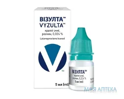 Візулта краплі очні 0,24 мг 5 мл фл.-крап. №1