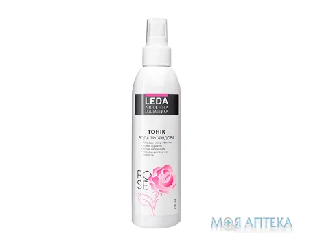 Леда Аптечна Тонік для обличчя трояндова вода, 200 мл