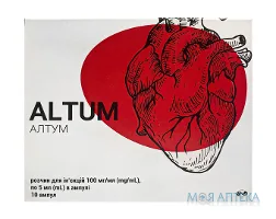 Алтум розчин д/ін., 100 мг/мл по 5 мл в амп. №10 (5х2)