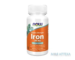NOW (Нау) Залізо капсули 36 мг №30