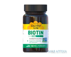 Кантрі Лайф (Country Life) Біотин таблетки 1000 мг №100
