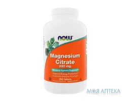 NOW (Нау) Magnesium Citrate (Магнію цитрат) табл. 200 мг №250